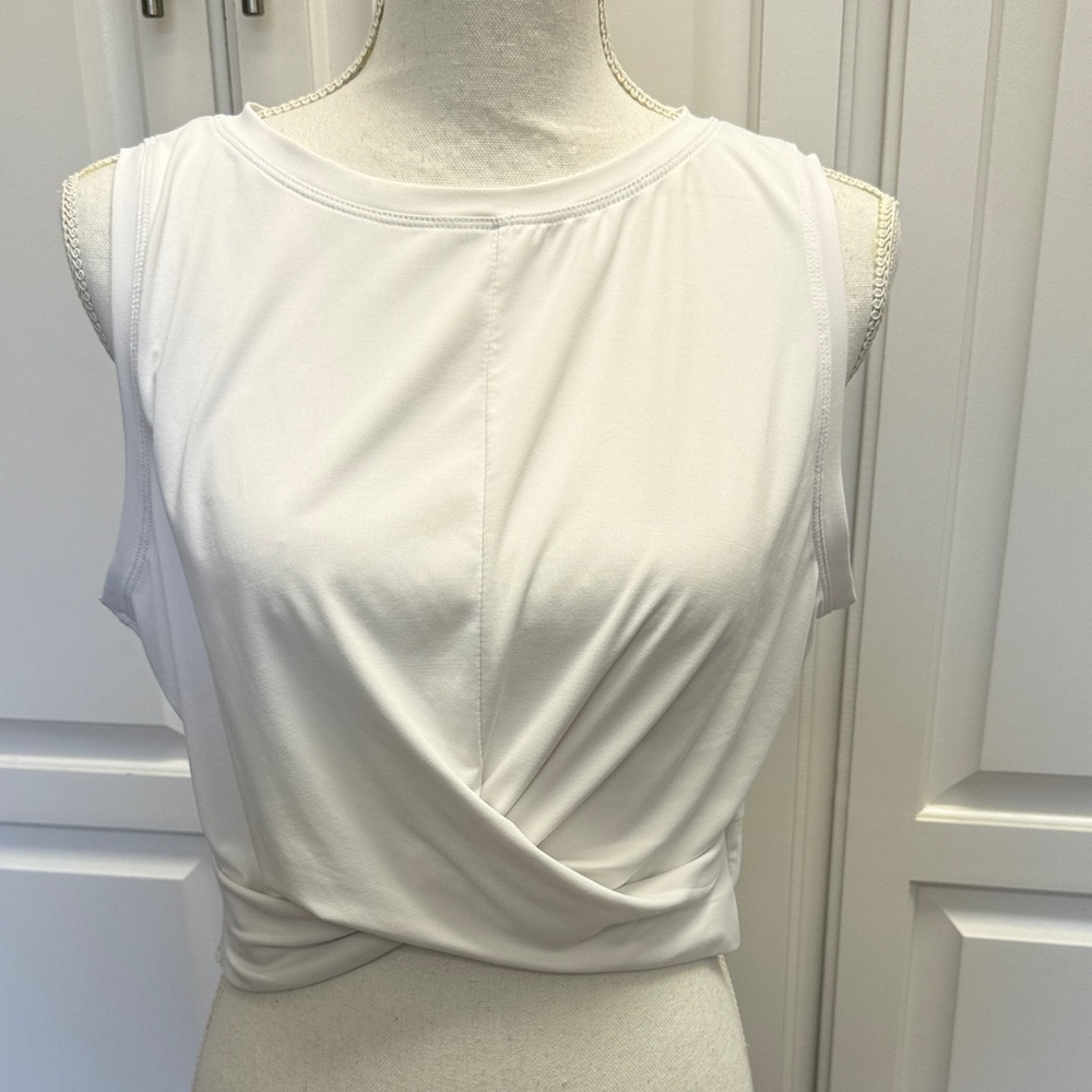 Kyodan White Twist Front Tank Top